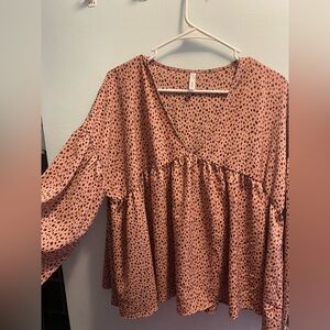 Glam Pink and Brown’s Patterned Blouse